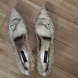 Dolce & Gabbana, gold shoe